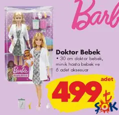 BARBİE OYUNCAK DOKTOR BEBEK 30 CM BARBİE OYUNCAK DOKTOR BEBEK 30 CM